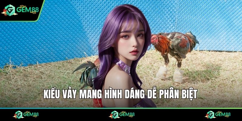 Kiểu vảy mang hình dáng dễ phân biệt